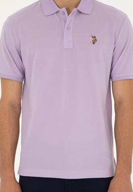 Erkek Lila Basic Tişört - 50279609051