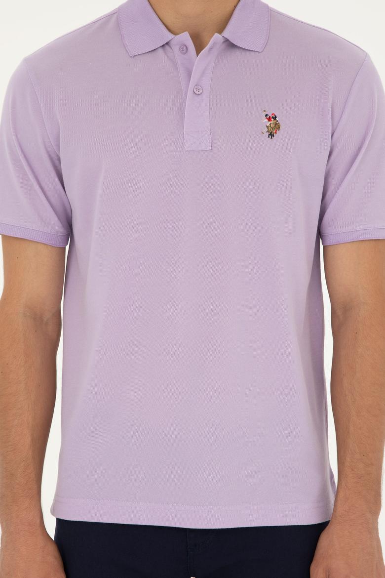 Erkek Lila Basic Tişört - 50279609051