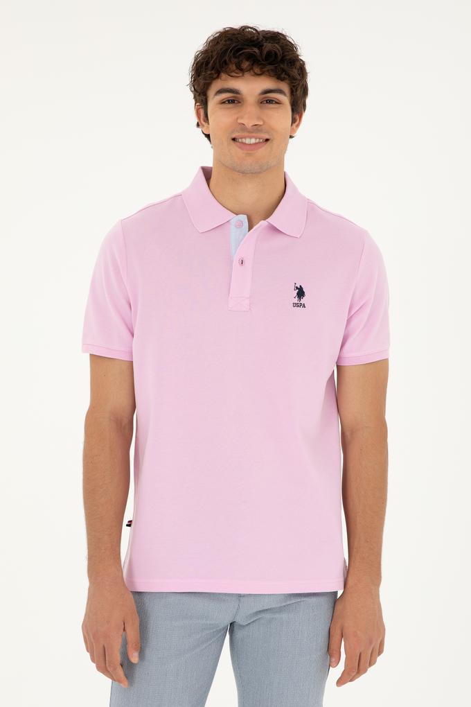 Erkek Pembe Basic Tişört