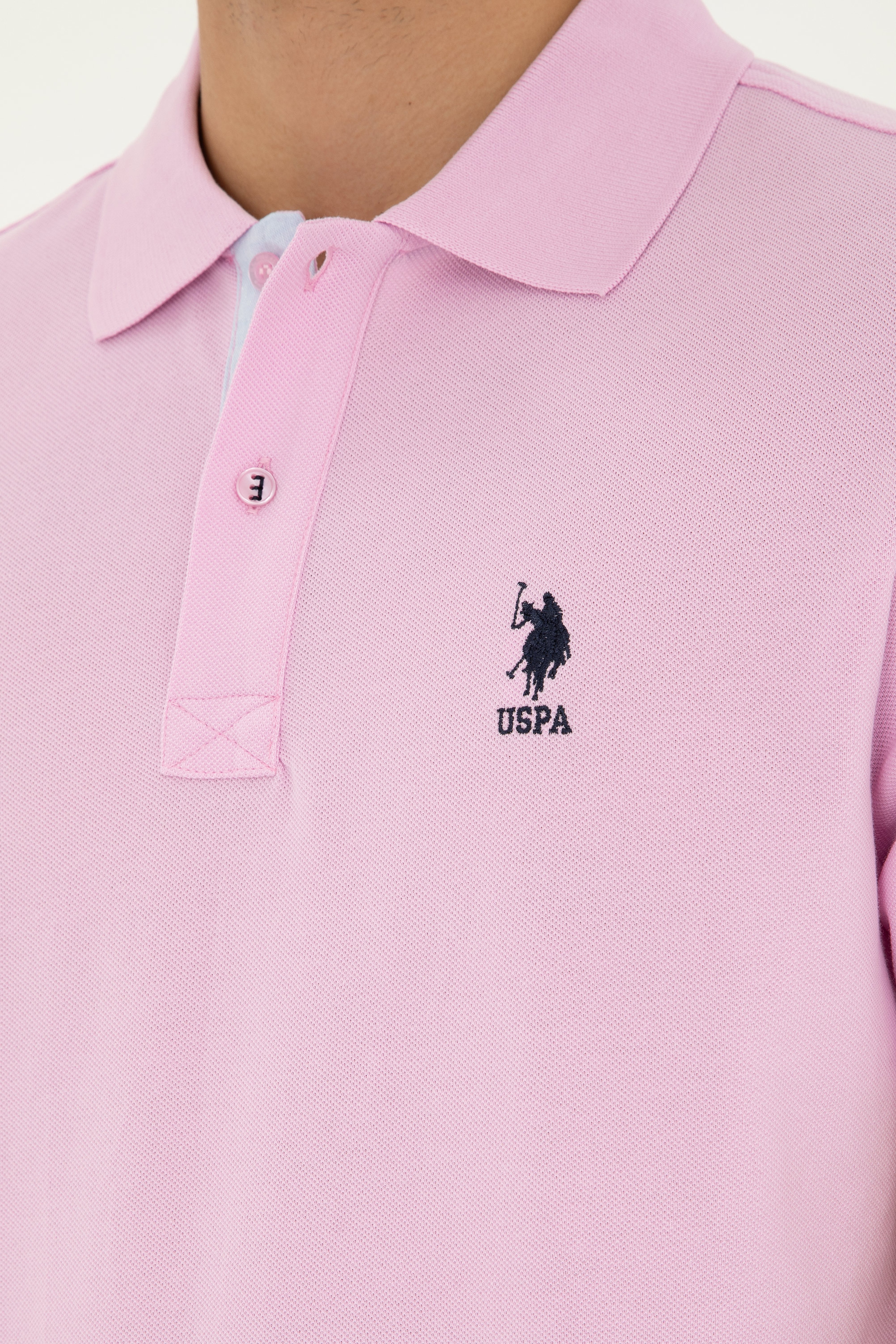 Erkek Pembe Basic Tişört - Image 7