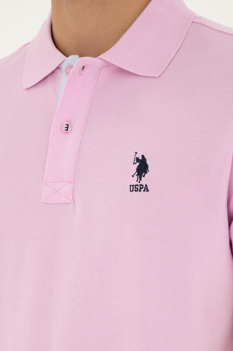 Erkek Pembe Basic Tişört