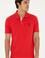 Erkek Regular Fit Polo Yaka Kırmızı Basic Tişört
