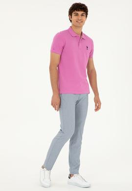 Erkek Menekşe Basic Tişört - 50279613147