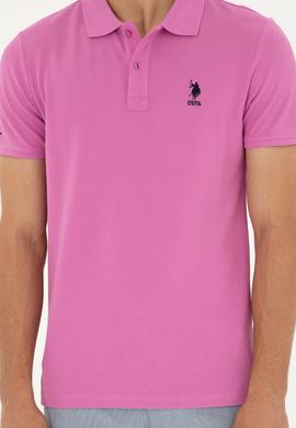 Erkek Menekşe Basic Tişört - 50279613147