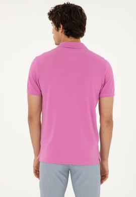 Erkek Menekşe Basic Tişört - 50279613147