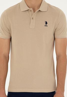 Erkek Açık Haki Basic Tişört - 50279613247