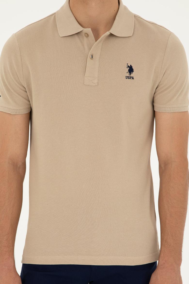 Erkek Açık Haki Basic Tişört - 50279613247