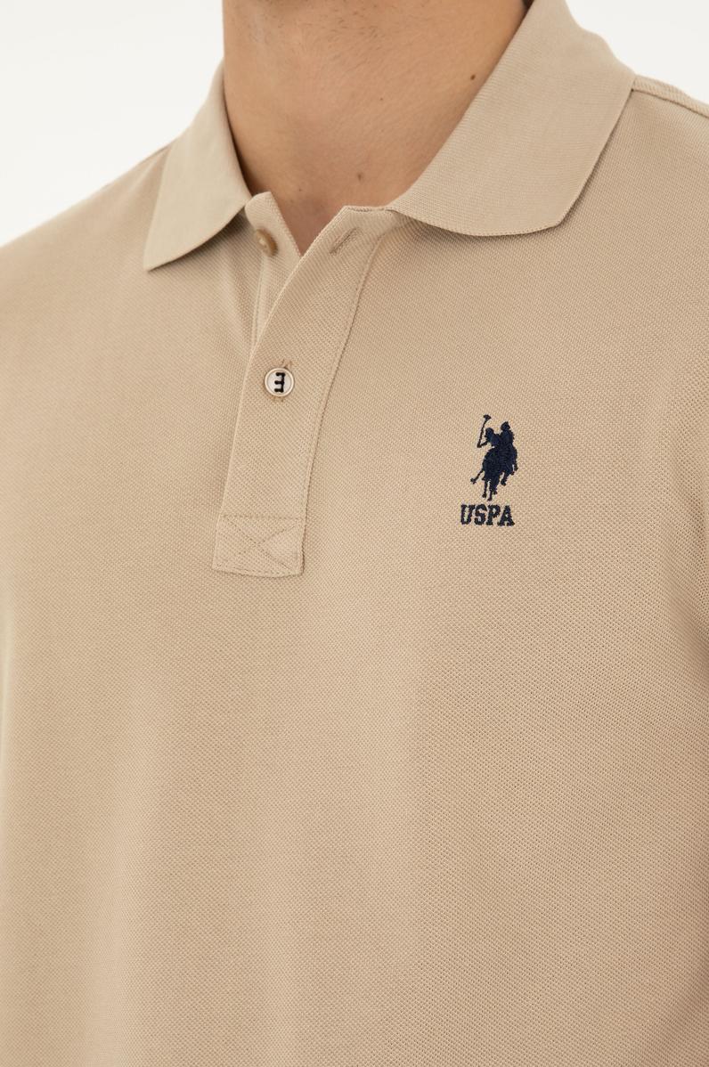 Erkek Açık Haki Basic Tişört