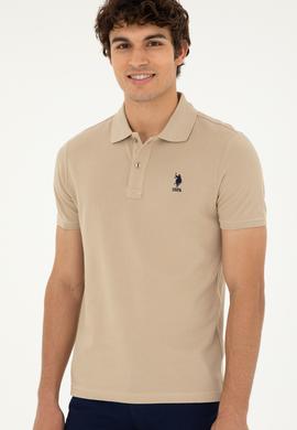 Erkek Açık Haki Basic Tişört - 50279613247