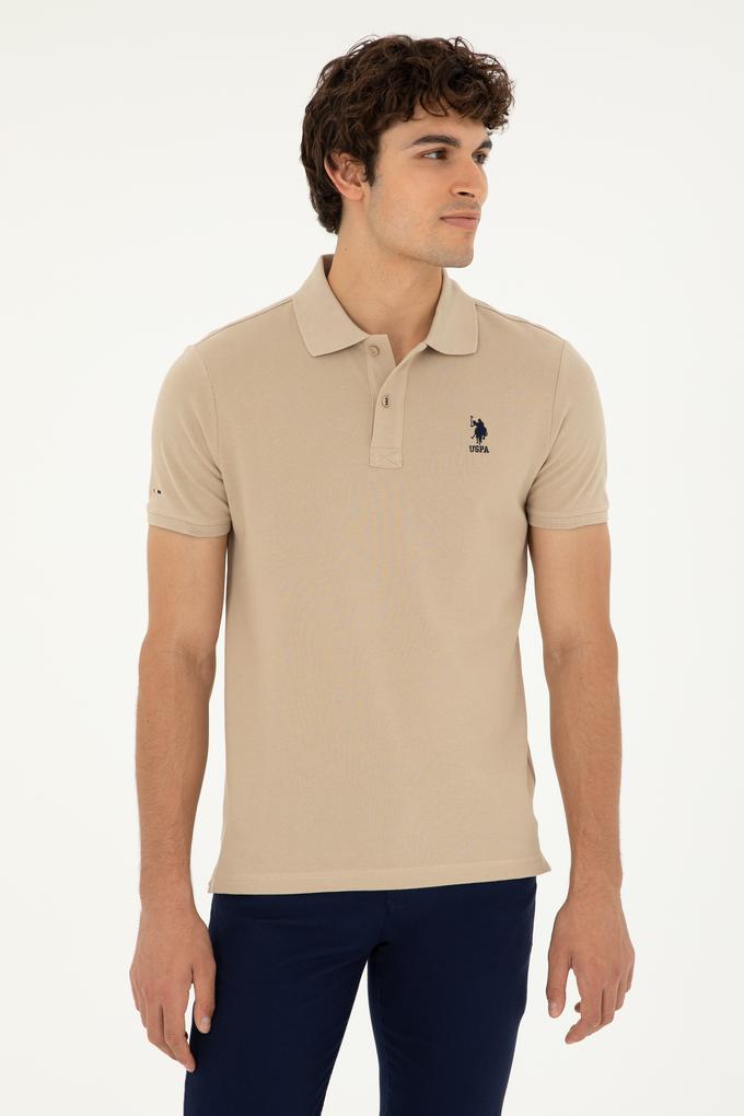 Erkek Açık Haki Basic Tişört