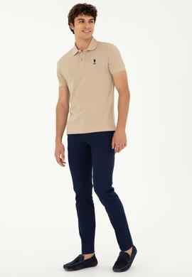 Erkek Açık Haki Basic Tişört - 50279613247