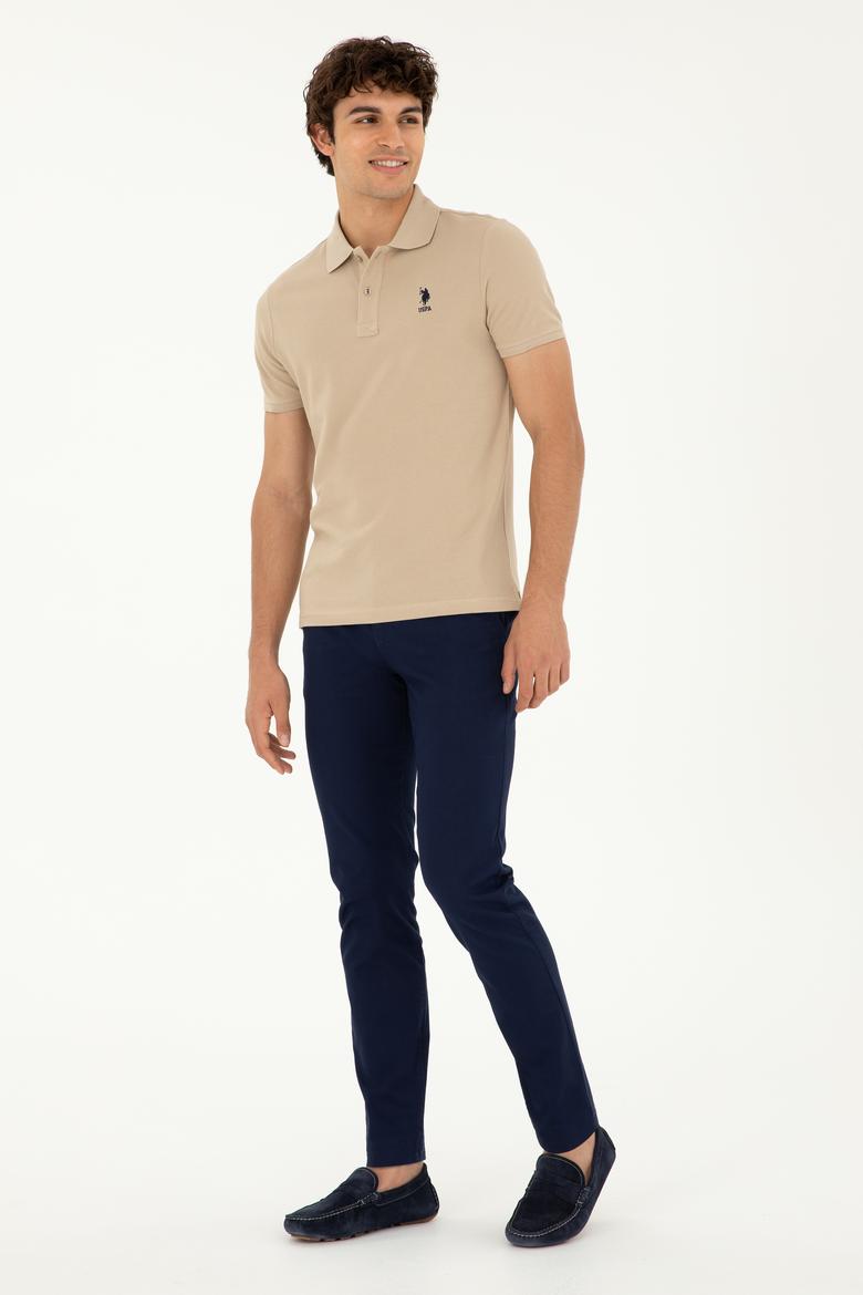 Erkek Açık Haki Basic Tişört - 50279613247