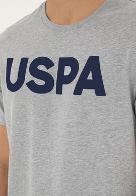 Erkek Regular Fit Bisiklet Yaka Gri Melanj Basic Tişört - 50279620079