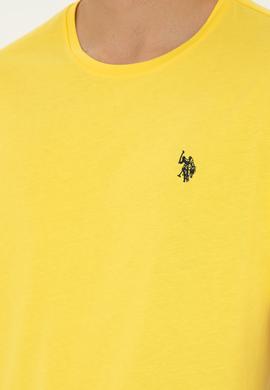 Erkek Sarı Basic Tişört - 50279632134
