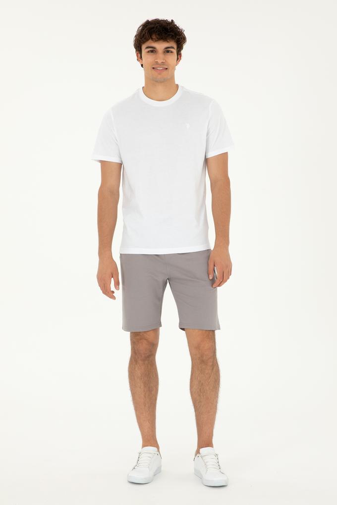 Erkek Koyu Gri Örme Şort