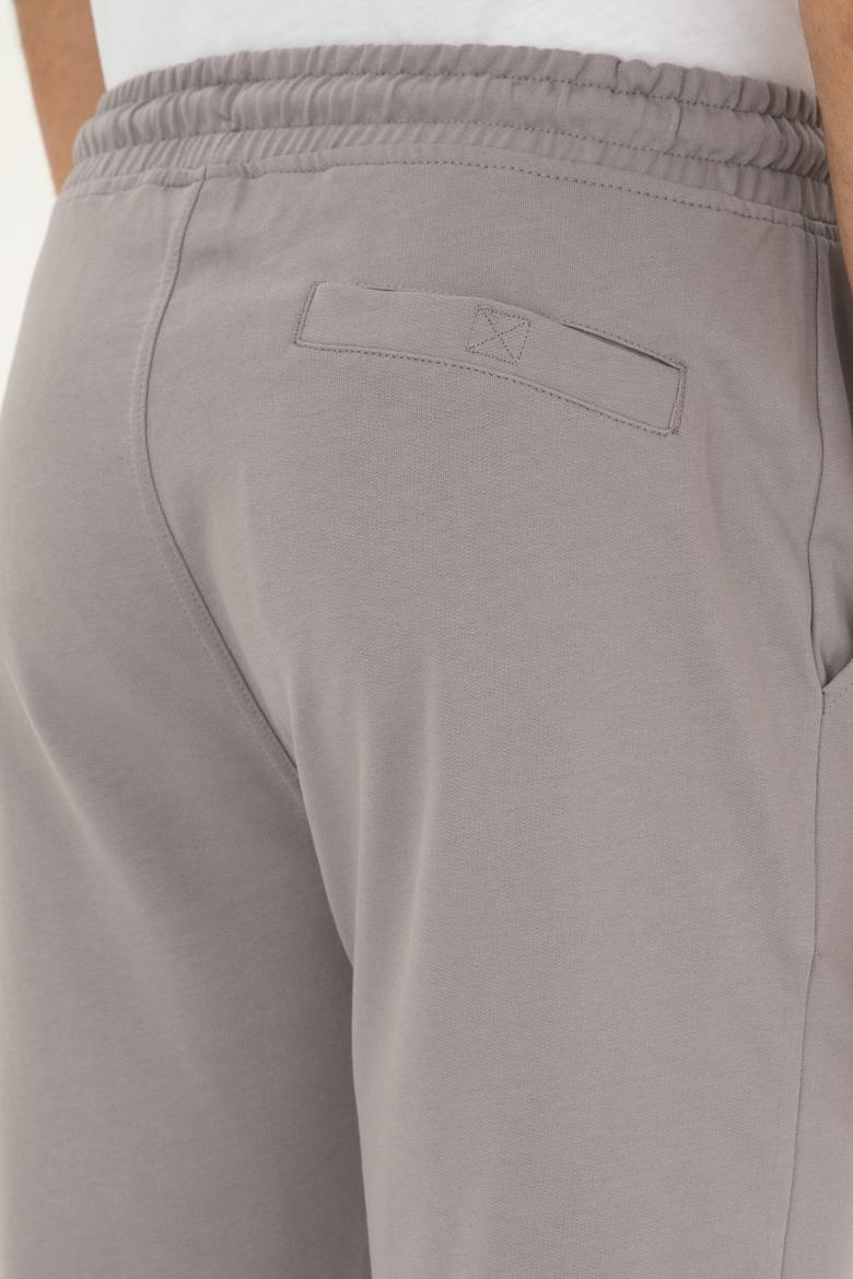 Erkek Koyu Gri Örme Şort - 50279636107