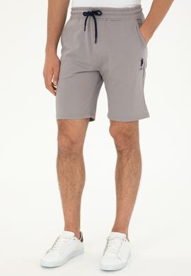 Erkek Koyu Gri Örme Şort - 50279636107