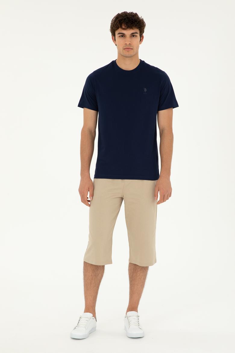 Erkek Açık Haki Örme Şort - 50279640069