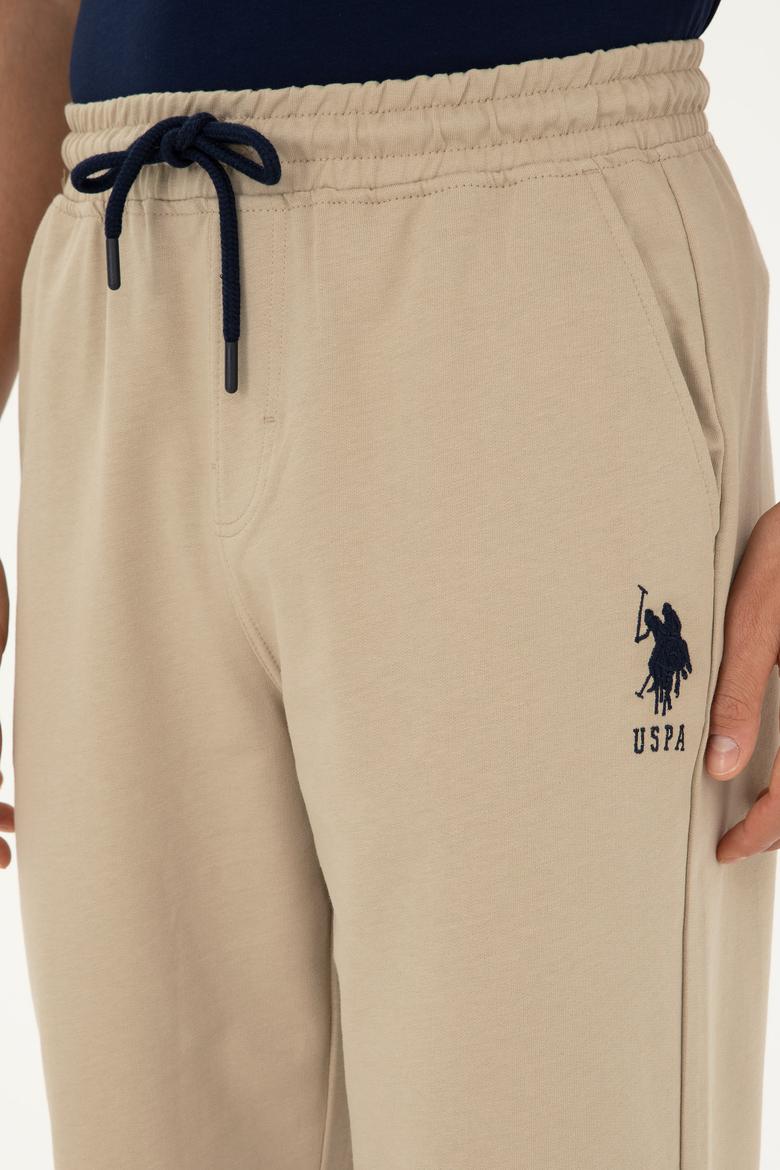 Erkek Açık Haki Örme Şort - 50279640069