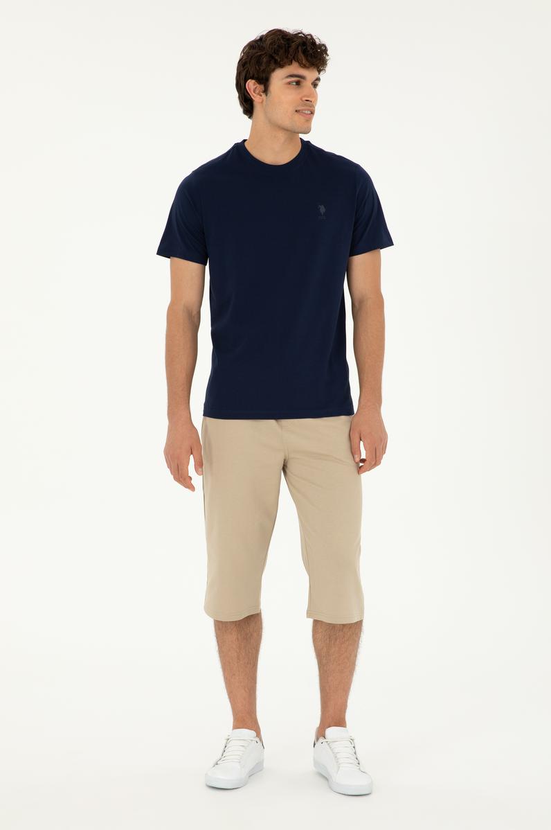 Erkek Açık Haki Örme Şort