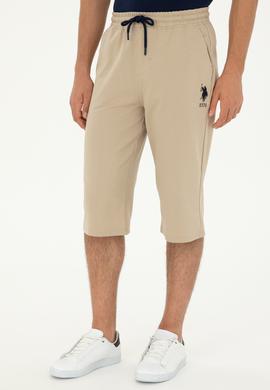 Erkek Açık Haki Örme Şort - 50279640069