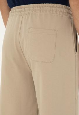 Erkek Açık Haki Örme Şort - 50279640069