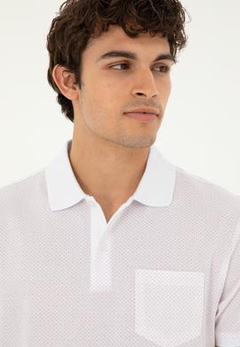 Erkek Regular Fit Polo Yaka Pembe Tişört - 50281944035