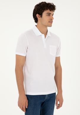 Erkek Regular Fit Polo Yaka Pembe Tişört - 50281944035