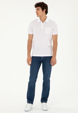 Erkek Regular Fit Polo Yaka Pembe Tişört - 50281944035