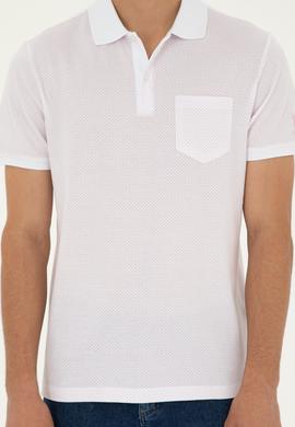 Erkek Regular Fit Polo Yaka Pembe Tişört - 50281944035