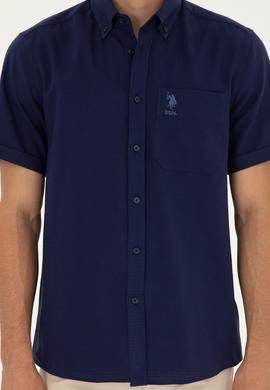 Erkek Lacivert Kısa Kollu Gömlek - 50282807005