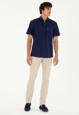 Erkek Lacivert Kısa Kollu Gömlek - 50282807005