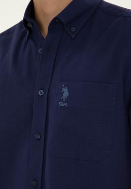 Erkek Lacivert Kısa Kollu Gömlek - 50282807005