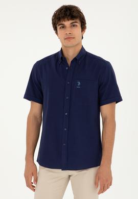 Erkek Lacivert Kısa Kollu Gömlek - 50282807005