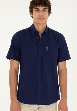 Erkek Lacivert Kısa Kollu Gömlek - 50282807005