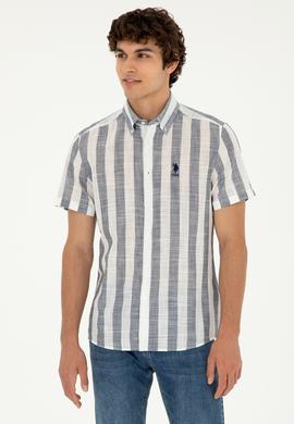 Erkek Lacivert Kısa Kollu Gömlek - 50282865001