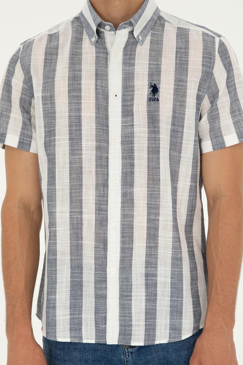 Erkek Lacivert Kısa Kollu Gömlek - 50282865001