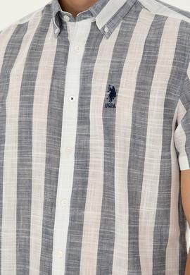 Erkek Lacivert Kısa Kollu Gömlek - 50282865001