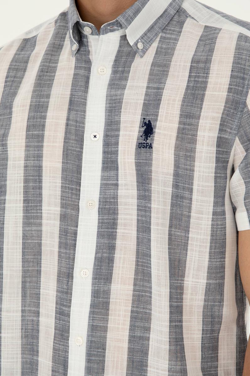 Erkek Lacivert Kısa Kollu Gömlek