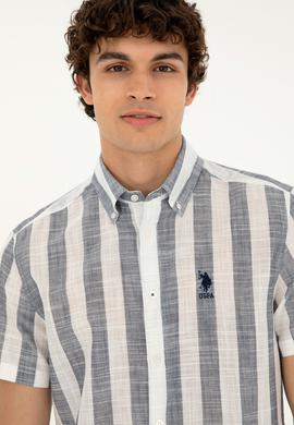 Erkek Lacivert Kısa Kollu Gömlek - 50282865001