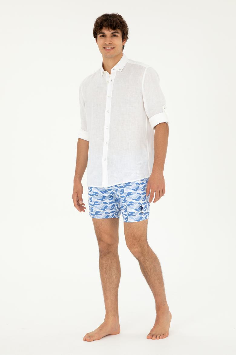 Erkek Beyaz Deniz Şortu