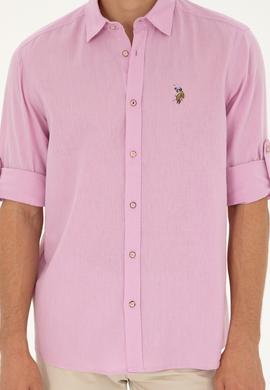 Erkek Manolya Uzun Kollu Basic Gömlek - 50284297081