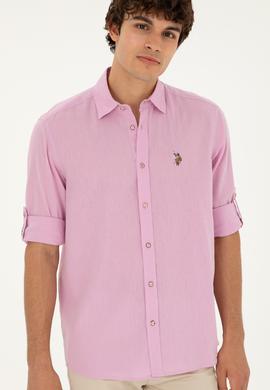 Erkek Manolya Uzun Kollu Basic Gömlek - 50284297081