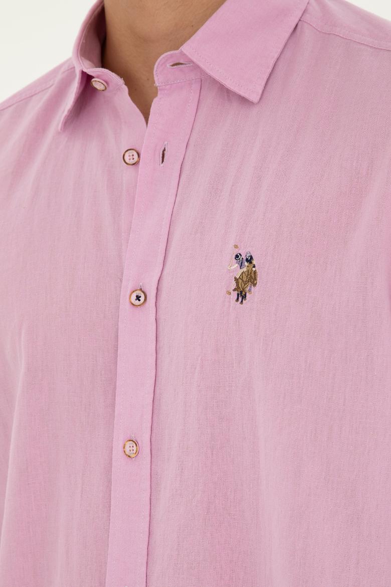 Erkek Manolya Uzun Kollu Basic Gömlek - 50284297081