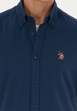 Erkek Lacivert Kısa Kollu Gömlek - 50282582087