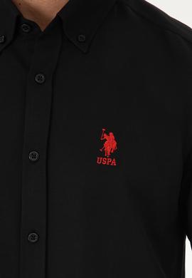 Erkek Siyah Uzun Kollu Basic Gömlek - 50282590060