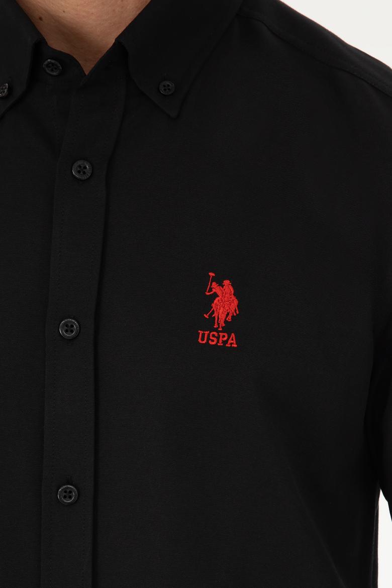 Erkek Siyah Uzun Kollu Basic Gömlek - 50282590060