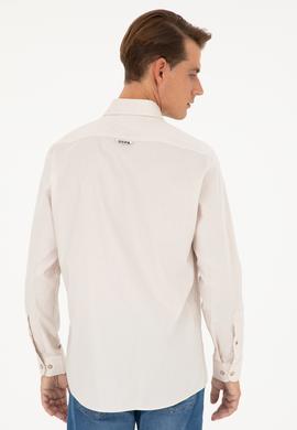 Erkek Taş Uzun Kollu Basic Gömlek - 50282610168