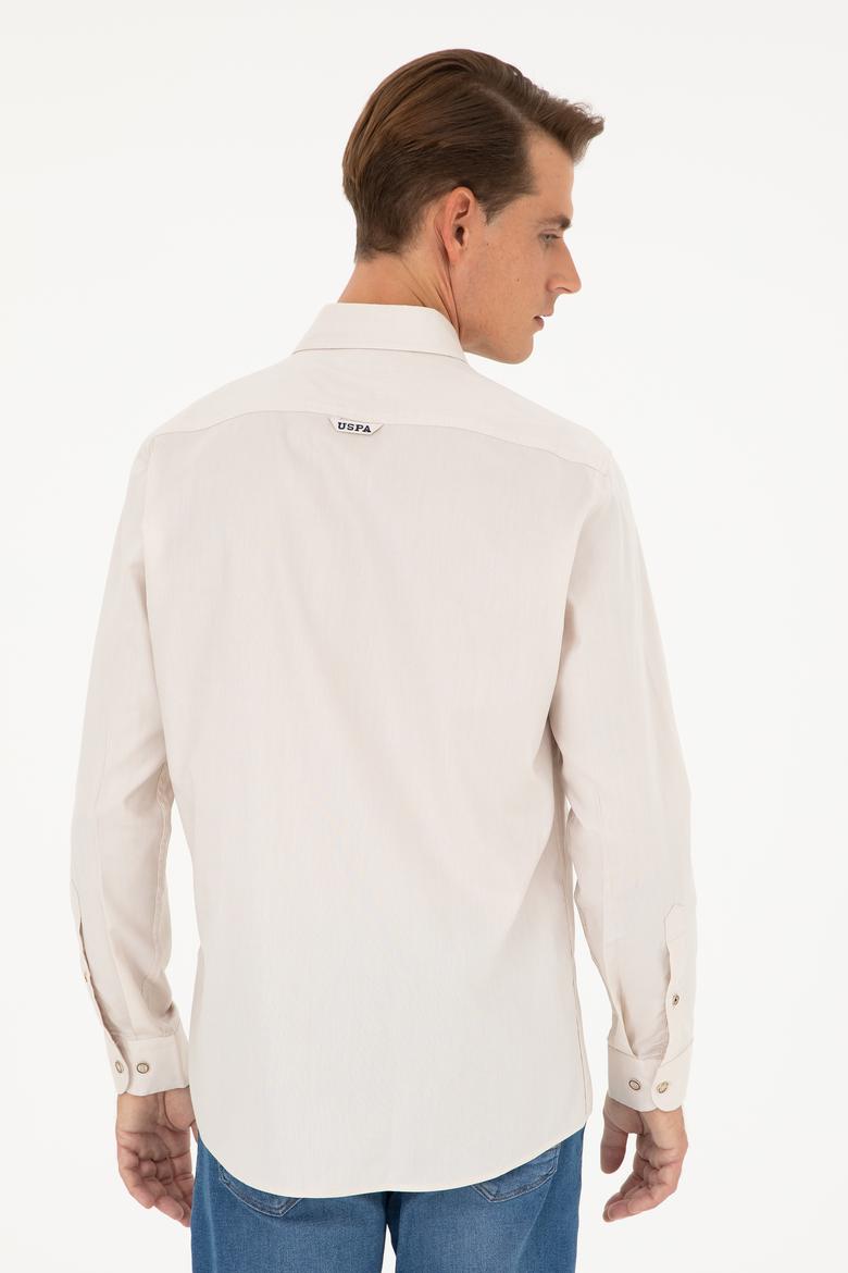 Erkek Taş Uzun Kollu Basic Gömlek - 50282610168