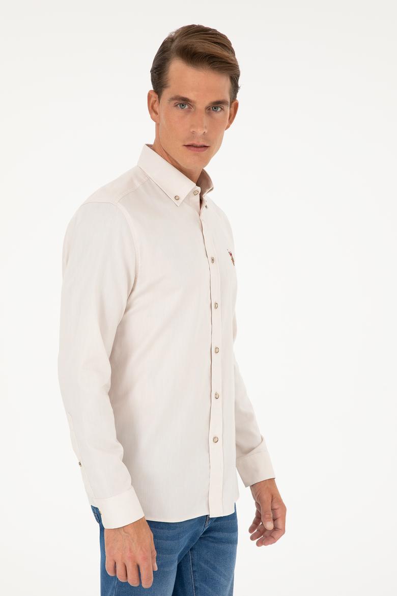 Erkek Taş Uzun Kollu Basic Gömlek - 50282610168